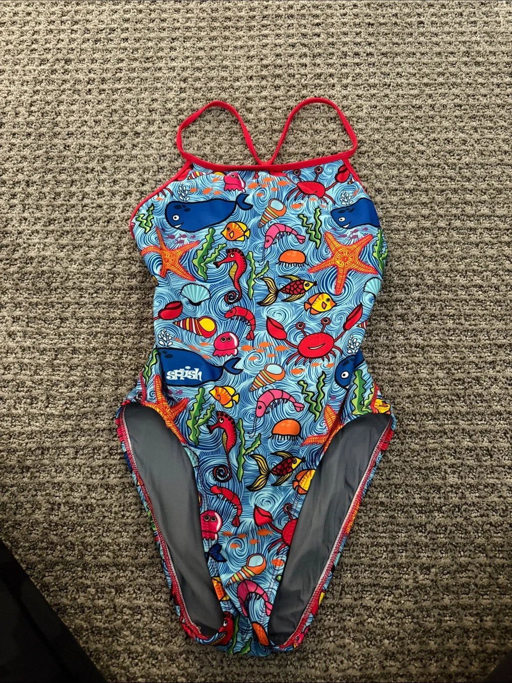 Splish Ocean Printed One Piece - Picture 1 of 2